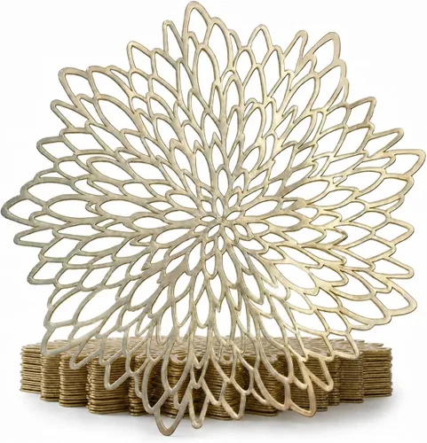 Vista 14 de Occasions - Manteles individuales dorados metálicos, A1. Hoja de oro