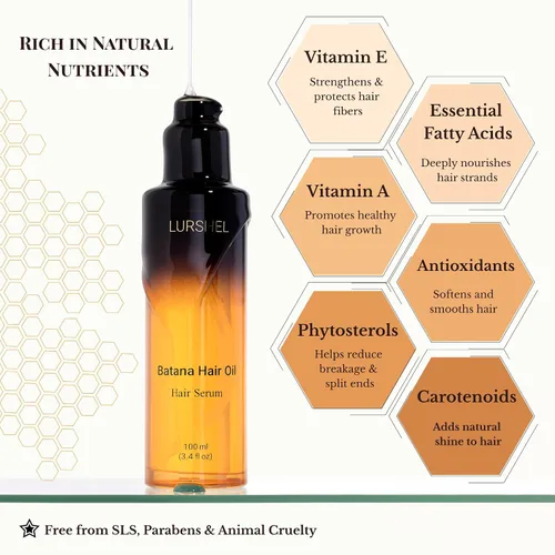 Vista 2 de Batana Oil - Suero para el cabello, tratamiento sin enjuague para hidratación profunda y nutrición, control del encrespamiento, reparación de puntas