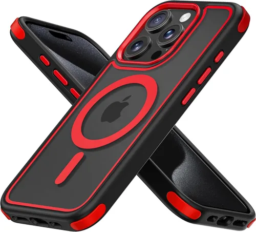 Vista 23 de Mobnano Funda para iPhone 13 Pro, compatible con MagSafe, funda transparente con anillo magnético, diseño multicolor protector a prueba de golpes