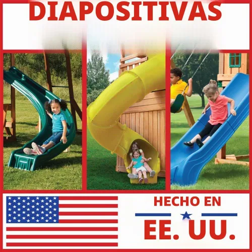 Vista 7 de Swing-N-Slide Tobogán en tubo turbo de 7 pies, Azul