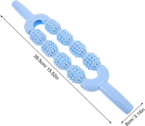Vista 5 de SOIMISS Massage Roller for Legs Muscle, Calf Massager Roller Runner Device, Sports Leg Massager with Handle, Portable Relax Muscle Stick for