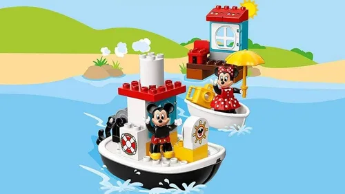 Vista 4 de LEGO - 10881 - Kit de contrucción DUPLO del bote de Mickey de Disney (28 piezas), multicolor, Estándar, Multicolor