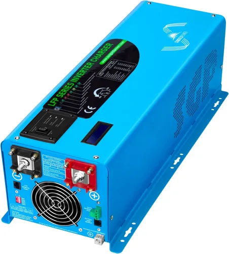Vista 8 de Cargador inversor de 4000 W 12 V, pico de 12000 W, entrada de 240 VCA, salida de 120 V/240 Vac fase dividida, baja frecuencia, inversor de onda