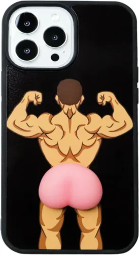 Vista 59 de Funda Graciosa y Fea para Teléfono Compatible con iPhone 7/8/SE Funda Ridícula, Extraña, Feísima y Loca de Melocotón