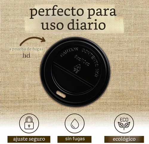 Vista 2 de ELEGANT DISPOSABLES [Paquete de 200 tapas para tazas calientes de papel de 8 onzas líquidas]