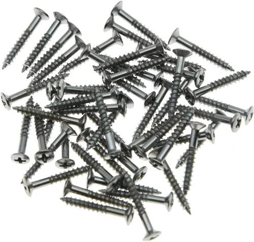 Vista 3 de Paquete de 50 tornillos de montaje para anillo de pastilla Humbucker para Les Paul SG negro