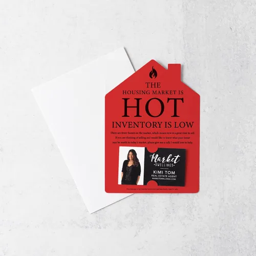 Vista 8 de Set of "The Housing Market is Hot Inventory is Low" Mailer Envelopes Included M20-M001