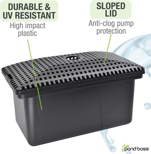 Vista 5 de Kit de filtro medio Pond Boss con bomba para estanques y características de agua