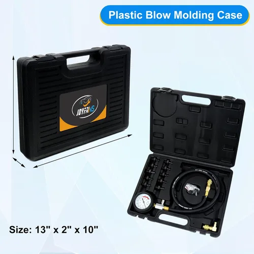 Vista 9 de JoyFans Herramienta probadora de presión de aceite, kit de medidor de presión de aceite de 0-140PSI para sistema de combustible, sensor mecánico