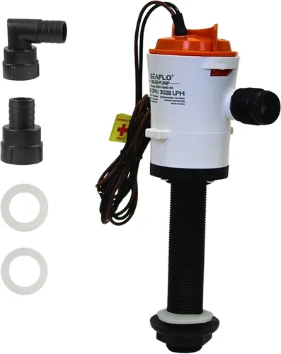Vista 9 de SEAFLO Motor de cartucho de repuesto para bomba de sentina, Livewell/Baitwell de 12 V, 800 GPH, compatible con los modelos SEAFLO SFBP1-G800-03