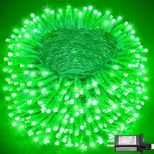 Vista 20 de Tira de 200 luces LED de 66 pies para exteriores, luces de Navidad conectables para interiores, cable transparente, impermeable, 8 modos de luces
