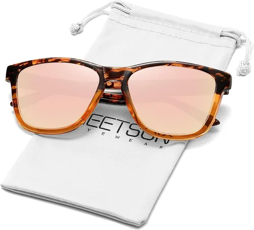 Vista 37 de Meetsun - Lentes de sol polarizados, unisex, modernos, con estilo de diseñador, clásico y retro A1 Negro Brillante