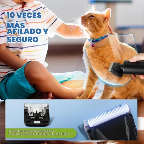 Vista 5 de Cortapelos de aseo para mascotas de 300 W