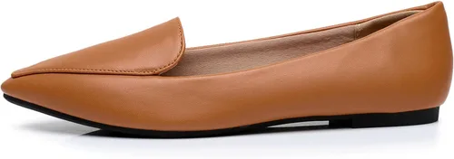 Vista 2 de VenusCelia Zapato plano Funkier para mujer (7.5 M US, camello-PU), Came (Camel Pu)