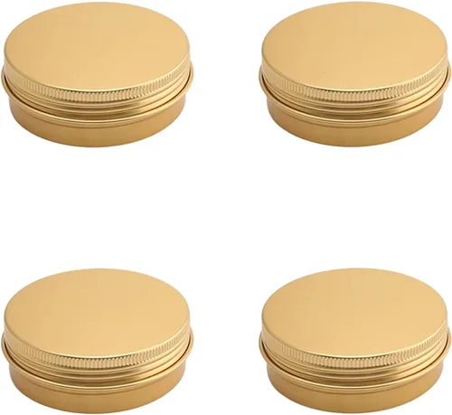 Vista 76 de Othmro Latas redondas de metal de 8.3 onzas, latas de aluminio, contenedores recargables de 8.5 fl oz, botellas de lata con tapa de tornillo