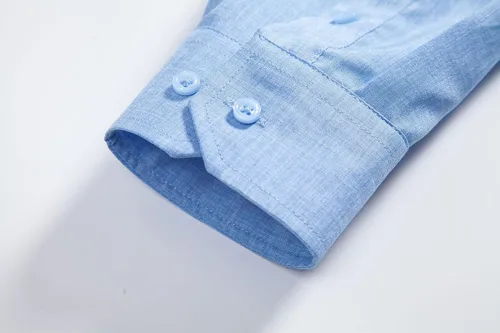 Vista 6 de Camisas de manga larga para hombre, casuales, elegantes y elegantes