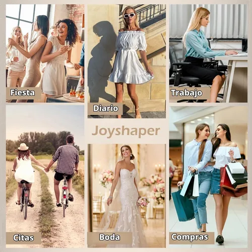 Vista 5 de JOYSHAPER Bragas moldeadoras con relleno para mujer, elevadora de glúteos, ropa interior moldeadora, control de abdomen, cintura alta, almohadillas