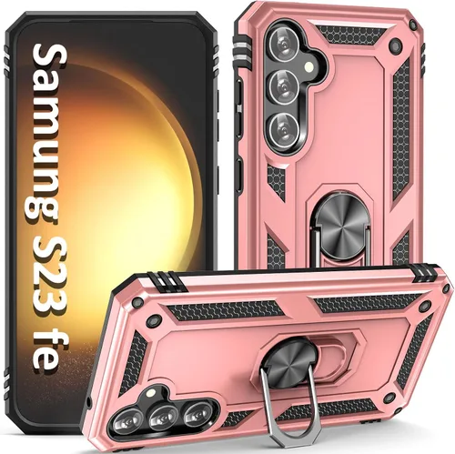 Vista 21 de ADDIT Funda S23 para Samsung Galaxy S23 de 6.1 pulgadas, con anillo de soporte, soporte ajustable, grado militar, protección resistente, a prueba