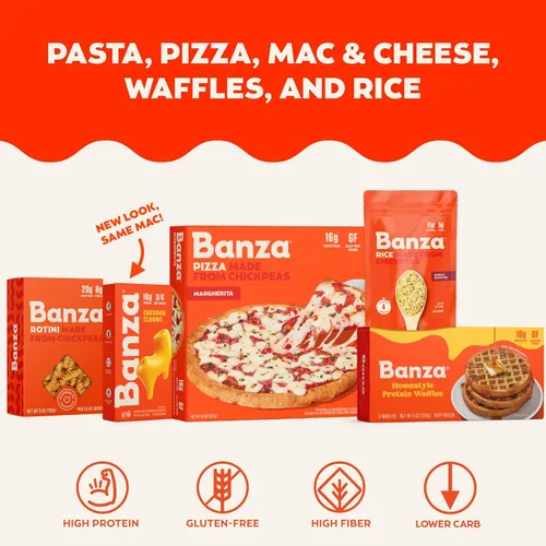 Vista 6 de Banza - Pasta de garbanzos, pasta saludable, sin gluten, de alta proteína
