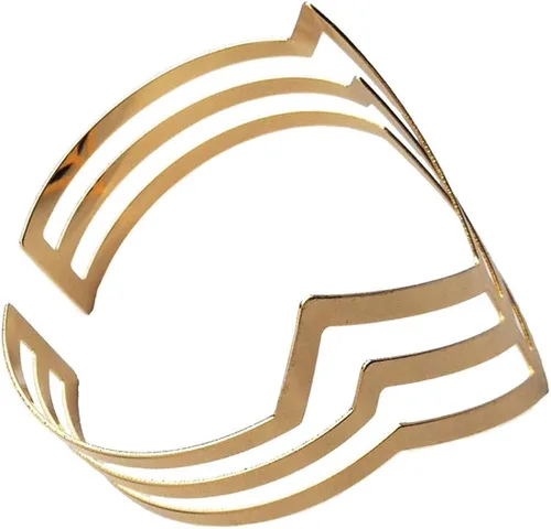 Vista 2 de octchoco Fashion Oro Swirl Upper Arm Cuff Armlet ajustable atractivo abierto Bangle Pulsera