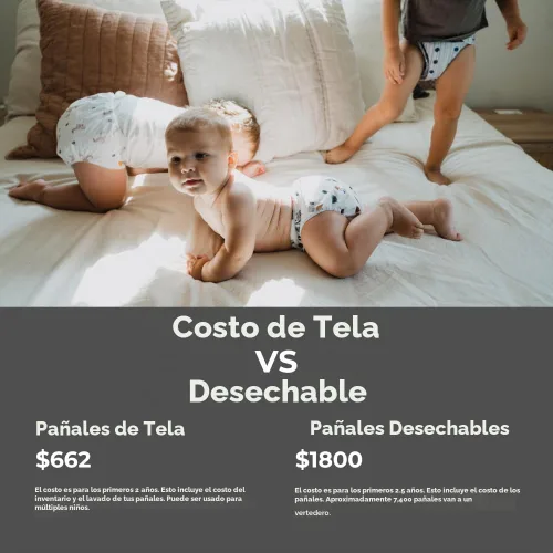 Vista 5 de Nora's Nursery Pañales de bolsillo de tela, paquete de 4 con 4 insertos, funda impermeable, lavable, reutilizable y de tamaño único ajustable