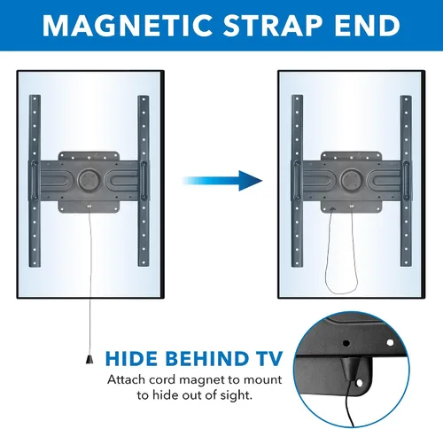Vista 8 de Mount-It! Soporte de pared giratorio de horizontal a vertical para TV Soporte de TV vertical empotrado con rotación de 360 grados Se adapta a