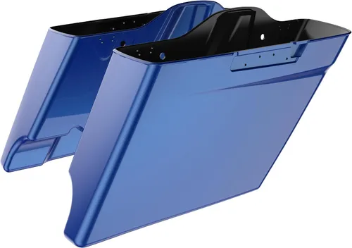 Vista 47 de Alforjas extendidas para Harley Touring Street Glide, Electra Glide, Road Glide 2014-2023 (whisky ámbar)