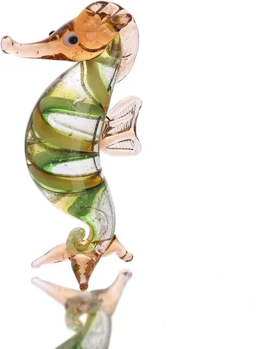 Vista 8 de HDCRYSTALGIFTS Figuras de tortuga marina de vidrio soplado de 2.5 pulgadas, regalo para mujeres, colección de animales marinos de vidrio hecho a