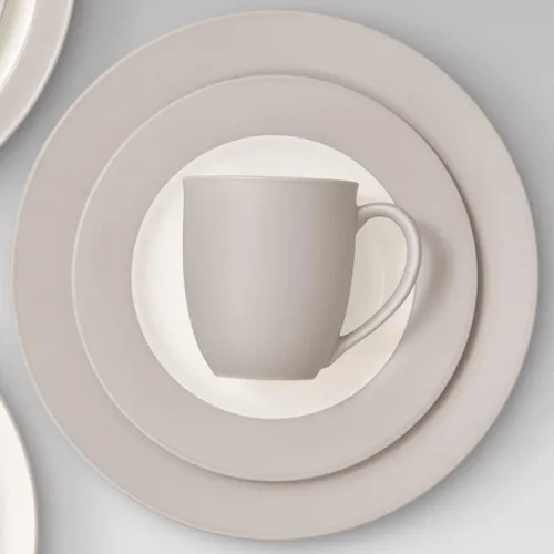 Vista 4 de Noritake Colorwave Sand - Juego de 4 piezas para llantas, servicio para 1