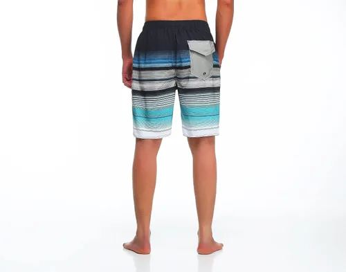 Vista 4 de MILANKERR Traje de baño para hombre, traje de baño para hombre, traje de baño para hombre, traje de baño corto de 9 pulgadas de entrepierna de 20