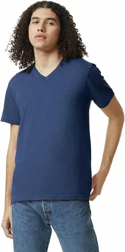Vista 3 de American Apparel Camiseta unisex con cuello en V CVC, estilo G2006CVC, paquete de 2
