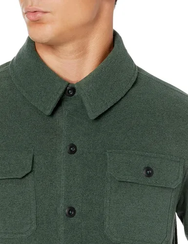 Vista 3 de Tienda Essentials Men's Long-Sleeve Polar Fleece Shirt Jacket
