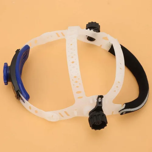 Vista 9 de Conjunto de casco de repuesto para la cabeza, casco de soldadura, diadema ajustable de ABS, diadema integrada para oscurecimiento solar automático