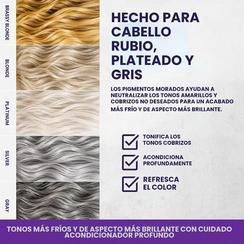 Vista 4 de Tónico de mascarilla capilar púrpura de árbol de té para cabello resaltado