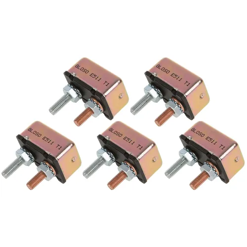 Vista 8 de GLOSO Disyuntores tipo perno de perno para camión, autobús, RV, motocicleta, sin soporte, cubierta de metal, reinicio automático (T1), 1 paquete