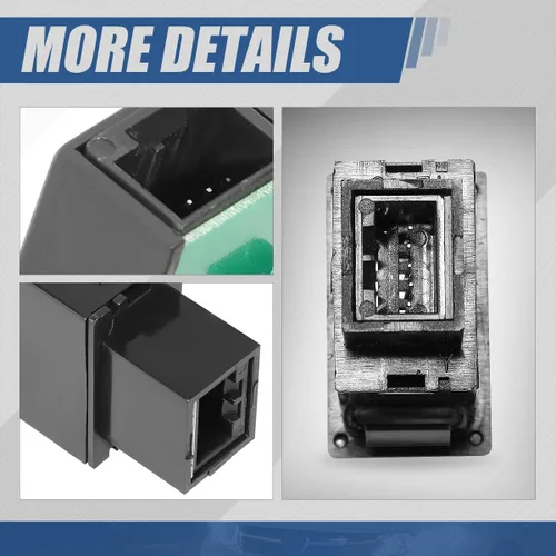 Vista 6 de Auto Dynasty Interruptor de luz antiniebla para montaje en tablero delantero con arnés de cableado compatible con Nissan Sentra Pathfinder Rogue