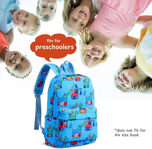Vista 8 de Zicac Mochila para niños y niñas de 12 pulgadas, mini mochila para niños para la escuela y viajes, mochila preescolar para jardín de infantes