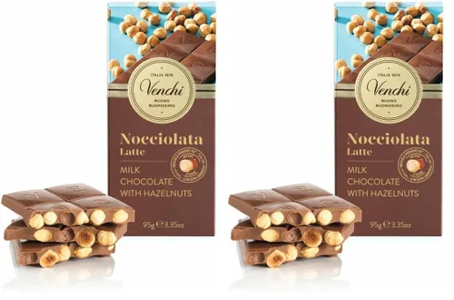 Vista 6 de Venchi Cuor di Cacao Barra de chocolate extra oscuro 75% 3.52oz (paquete de 2)