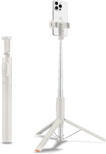 Vista 14 de Spigen Soporte de Trípode para Palo de Selfie con Control Remoto Bluetooth y Obturador, Extensible de 24", Compatible con MagSafe iPhone