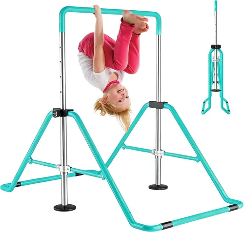 Vista 17 de WATBKHE Barra de gimnasia para niños, equipo de gimnasia para el hogar, altura ajustable, barra de entrenamiento de gimnasia, artículos de gimnasia