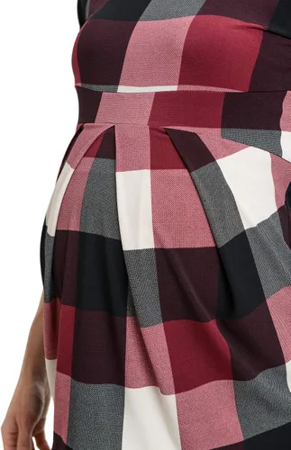 Vista 50 de LaClef - Blusa de maternidad para mujer, cuello redondo, manga 3/4, plisada al frente, estilo peplum
