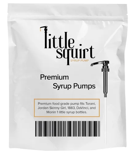 Vista 2 de Paquete de 1 dispensador de jarabe de café negro – Se adapta a botellas de jarabe de 25.4 fl oz – Bomba reutilizable para café saborizado, té