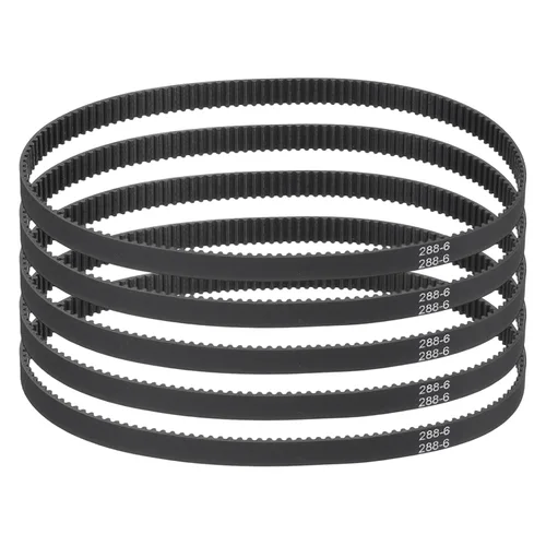 Vista 66 de MECCANIXITY 3.780 in GT-2 correa dentada, 5pcs 0.354 in ancho 0.079 in paso impresión 3D GT-2 correa dentada caucho de bucle cerrado, negro