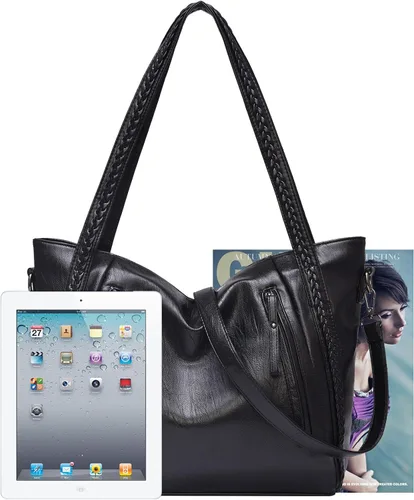 Vista 5 de synen para mujer bolsos funda señoras bolso de hombro de bolsos bolsas bolso bolsa