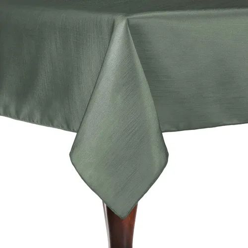 Vista 22 de Ultimate Textile - Paquete de 2 manteles rectangulares reversibles de satén Shantung - Majestic - Mantel rectangular de 60 x 108 pulgadas