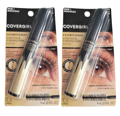 Vista 2 de CoverGirl Exhibitionist Stretch & Strengthen Mascara, Muy Negro 800
