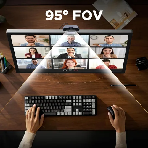 Vista 6 de UGREEN Cámara web 2K para PC Ultra HD 1080P Cámara web con micrófono, cámara de PC con cubierta de privacidad, cámara web USB para transmisión