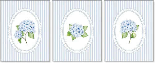 Vista 16 de Pleonox Juego de 4 impresiones artísticas florales de hortensias con lazo azul coqueta verde salvia de 8 x 10 pulgadas, con texto en inglés «How