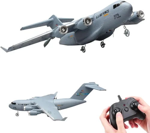 Vista 5 de Avión RC, avión de control remoto listo para volar, avión RC de 2 canales C17, avión de control remoto para niños, adultos, principiantes