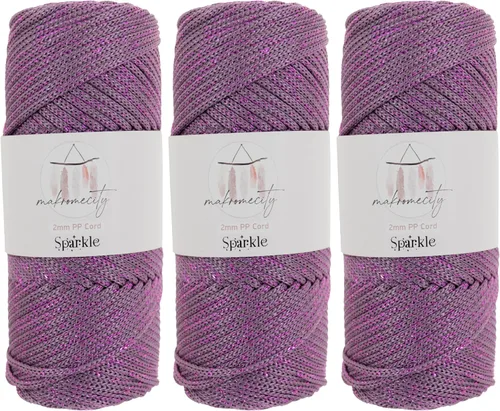 Vista 87 de Makromecity, Cordón de macramé de poliéster de 2 mm x 38 metros (125 yardas) 2 mm de polipropileno, cordón de macramé para crochet, bolsa